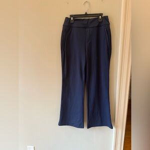 Halara high waisted navy flare leg casual work pants S Small petite